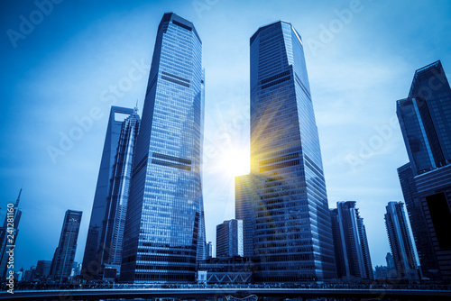 Contemporary architectural office building, urban landscape, personal perspective,