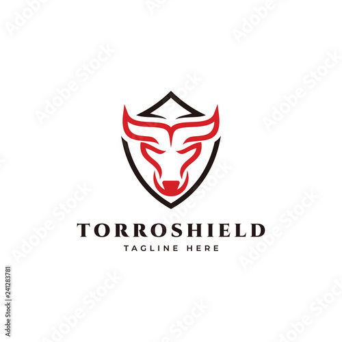 Monogram geometric bull, bison, buffalo and security shield logo icon vector Free Download Monogram geometric bull, bison, buffalo and security shield logo icon vector - GFXLoad
