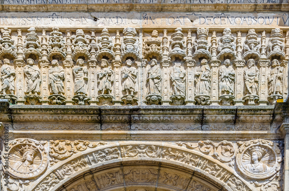 Architecture detail in Santiago de Compostela, Spain