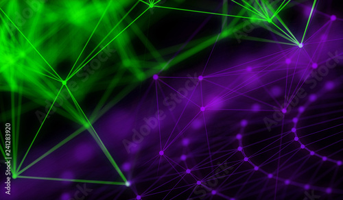 Technology modern dynamic plasma energy laser futuristic virtual technology background,  digitally generated image. © Michal Šteflovič
