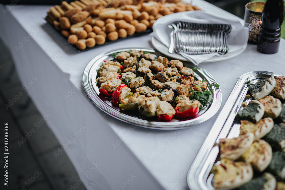 food at a wedding food at a wedding