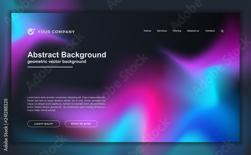 Trendy abstract liquid background for your landing page design. Minimal background for for website designs.