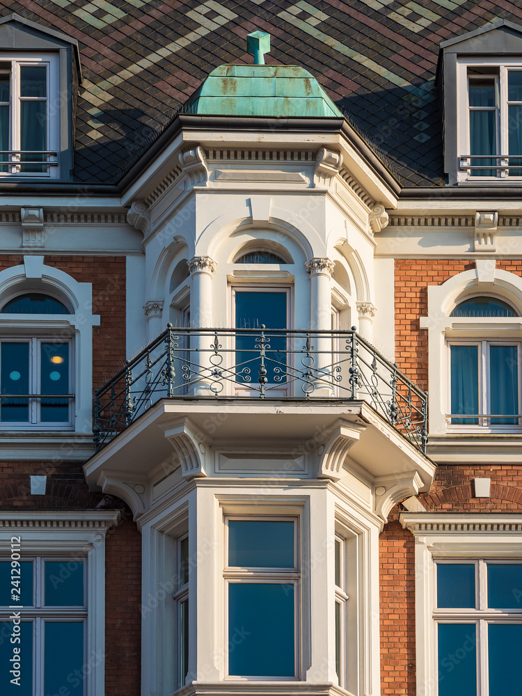 Obraz premium Historisches Gebäude in der Stadt Rostock