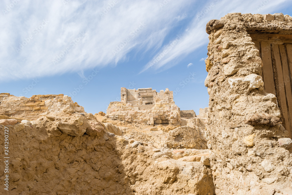 Temple of the Oracle of Amun in the old Town of Siwa oasis in Egypt