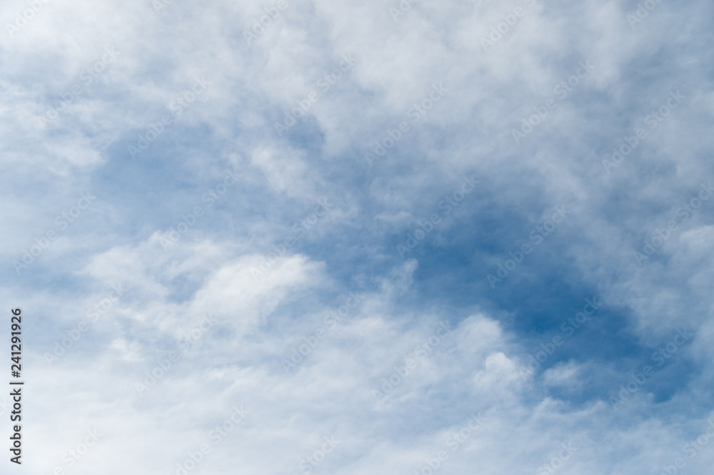 blue sky in sunday morning