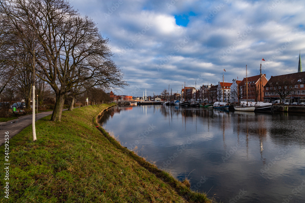 Museumshafen Lübeck an der Untertrave