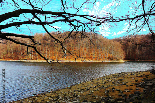 Natural lake Sea eye Slovakia photo