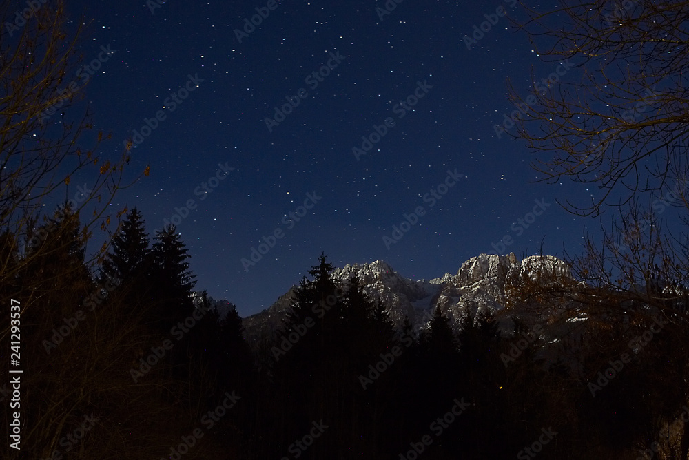 Fototapeta premium Dolomiten Nacht Lienz 