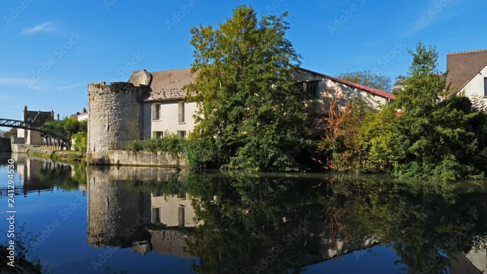 Montargis, Loiret, France. The canal at Montargis. Montargis, Loiret, France. The canal at Montargis.