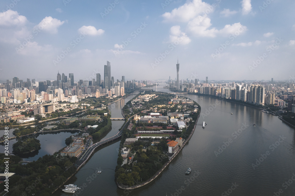cityscape in the guangzhou china