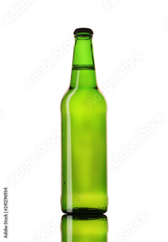 beer in a green bottle