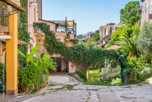 Tableau sur toile Scenic sight in Capena, picturesque village in the Province of Rome, Lazio, Italy