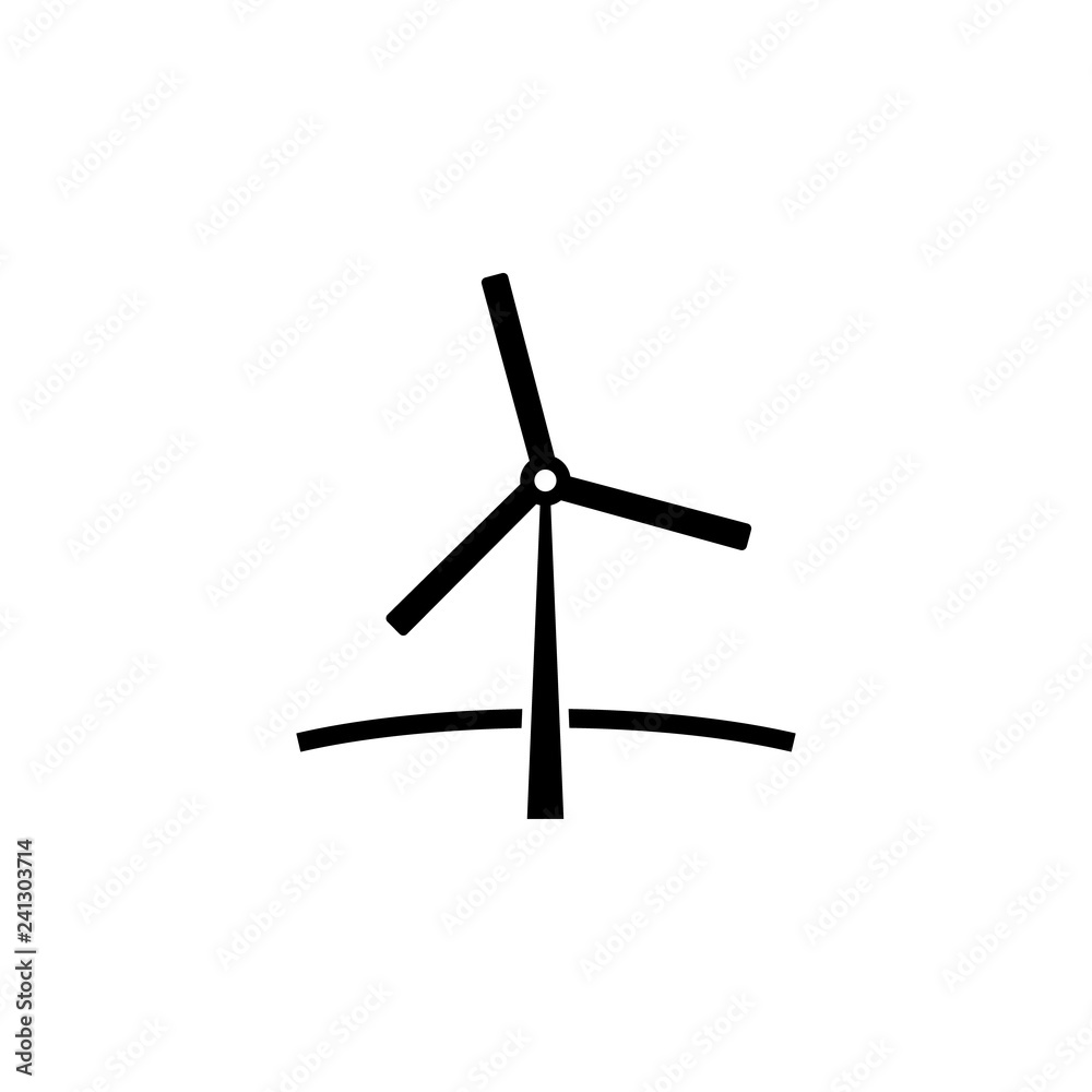 windmill icon on white background. Can be used for web, logo, mobile app, UI, UX windmill icon on white background. Can be used for web, logo, mobile app, UI, UX
