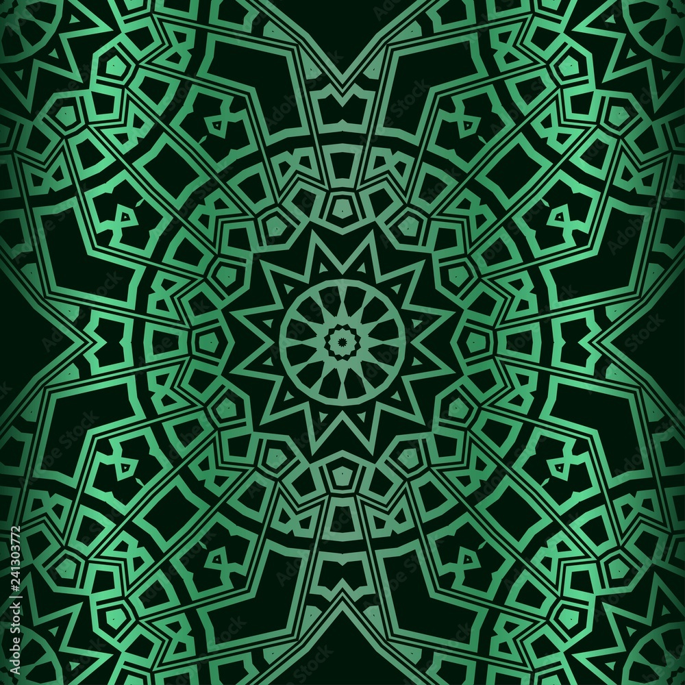 Seamless Geometrical Floral Texture. Vector Illustration. For Design, Wallpaper, Fashion, Print. Neon Color Seamless Geometrical Floral Texture. Vector Illustration. For Design, Wallpaper, Fashion, Print. Neon Color