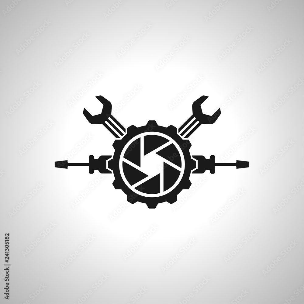 Obraz premium Camera expert Vector symbol icon