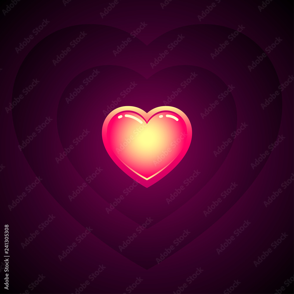 Heart Wave Vector Image Heart Wave Vector Image
