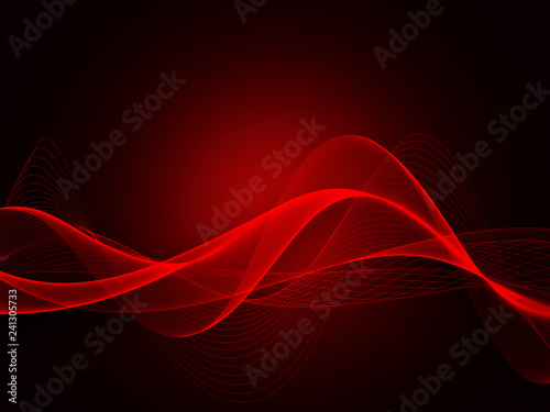 Abstract wave element for design. Digital frequency track equalizer