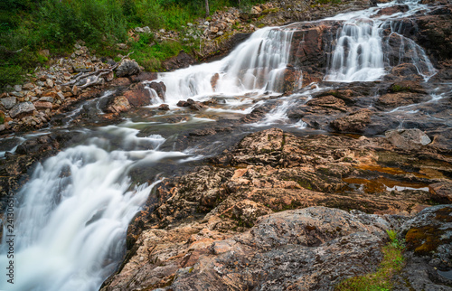 A small waterfall near Ersfjorden in Norway