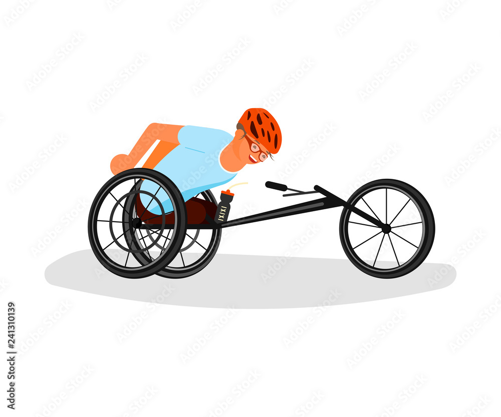 Fototapeta premium Men sportsmen with incapability