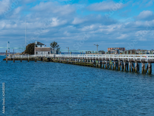 View from scenic Ocean Drive in Newport