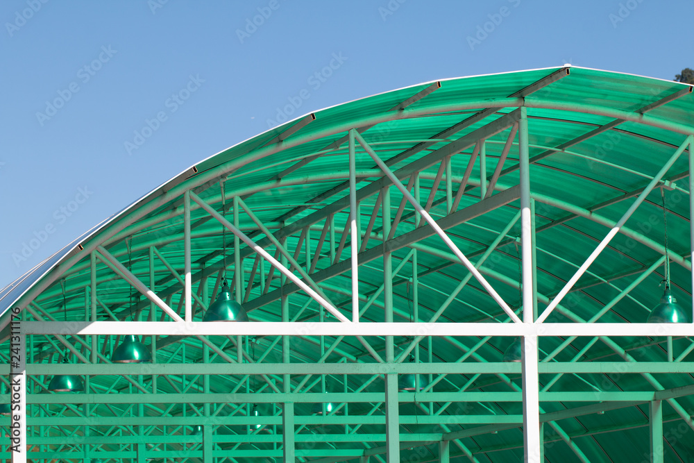 Fototapeta premium Arched roof steel structure