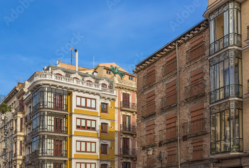 Madrid, Spain. Major Street: in the center of the brick house number 50, which was born in 1562 Lope de Vega