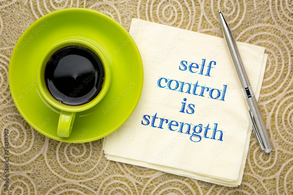 self control is strength - obrazy, fototapety, plakaty 