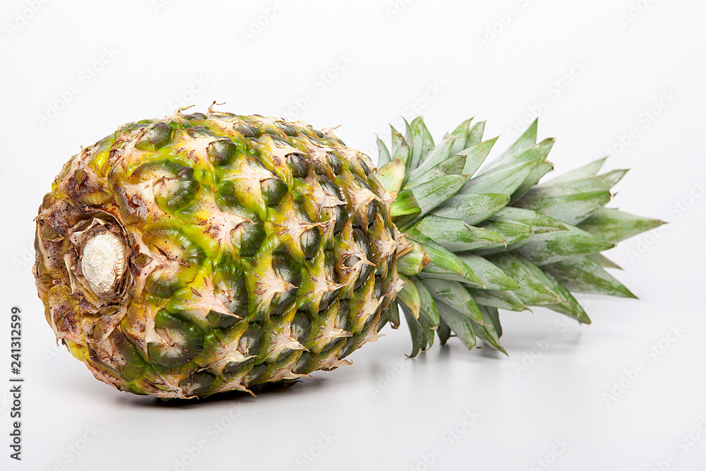 ripe pineapple isolated on white background ripe pineapple isolated on white background
