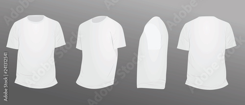 White t shirt. vector illustration