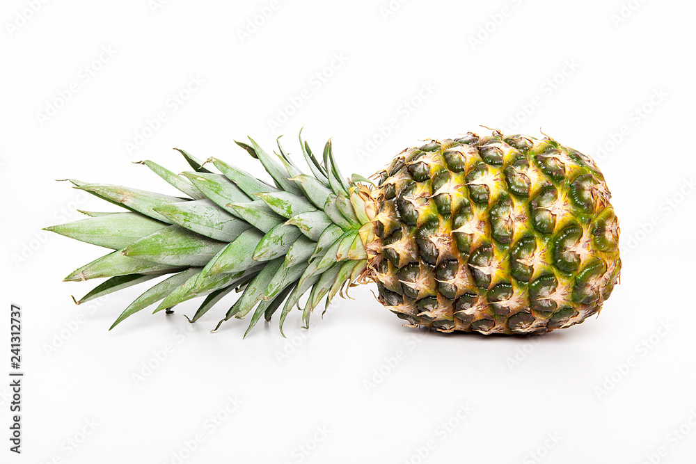 ripe pineapple isolated on white background ripe pineapple isolated on white background