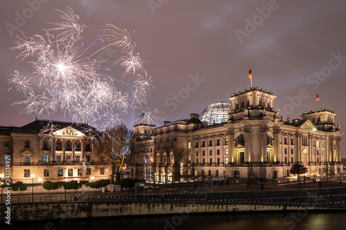 Reichstag Berlin Silvester 2018