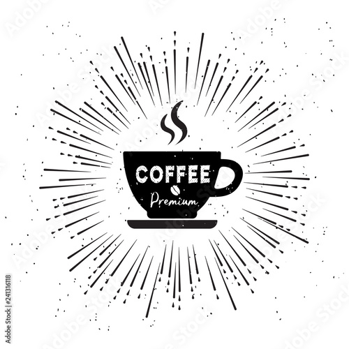 Old style fashion Coffee frames and labels with Vintage ribbons and borders and other elements works for Coffee design.