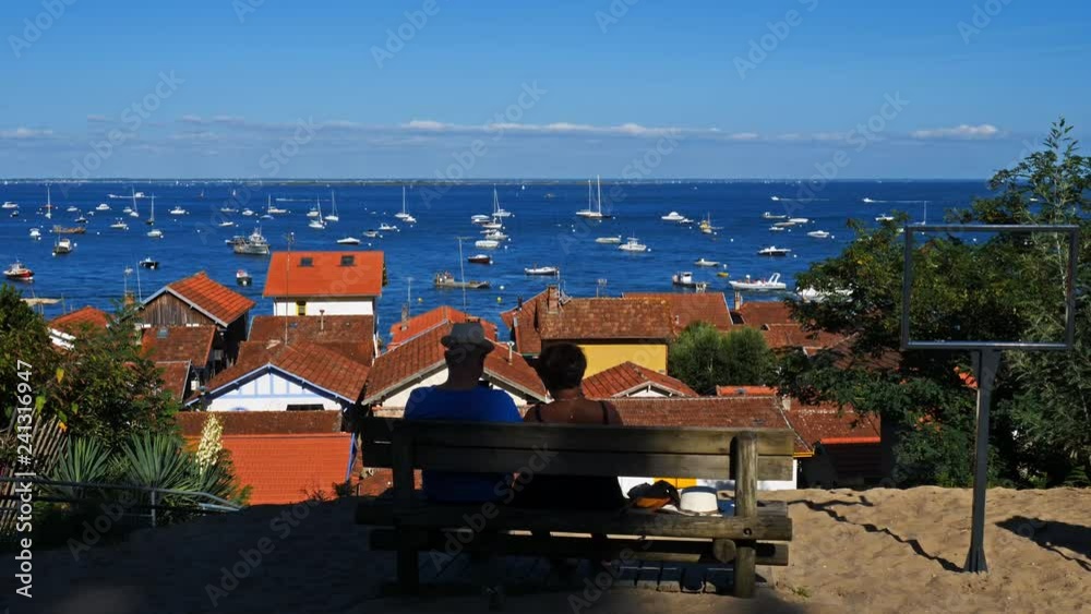 L'Herbe, Gironde, Nouvelle Aquitaine, France. L'Herbe is a traditional oyster village in the Arcahon bay