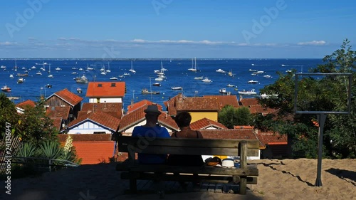 L'Herbe, Gironde, Nouvelle Aquitaine, France. L'Herbe is a traditional oyster village in the Arcahon bay