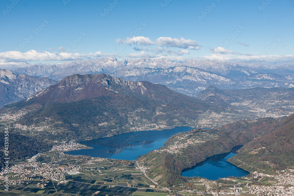 Obraz premium Ausblick vom Gipfel des Pizzo di Levico