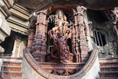Statue of Shiva riding a Garuda