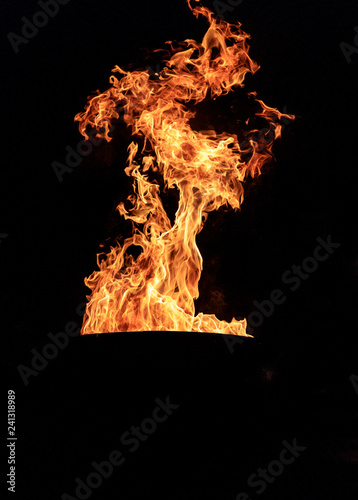 Flammen vom Lagerfeuer © Johannes