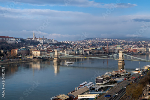 Fishermans Bastion castle and tower in Budapest