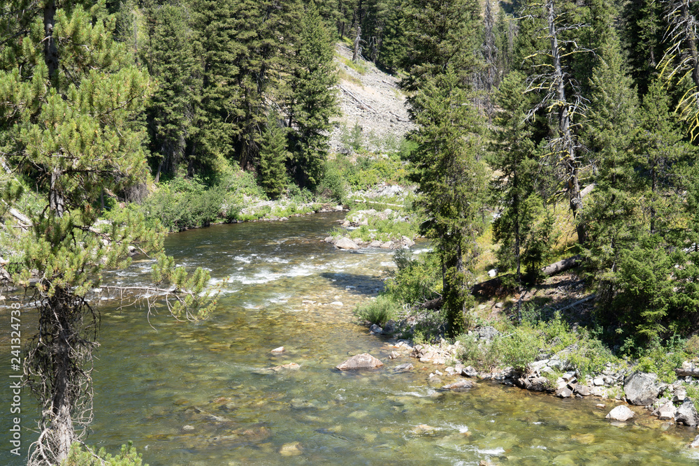 Boundary Creek area of Idaho, a popular spot for starting a rafting trip in the Middle Fork of the Salmon River. Boundary Creek area of Idaho, a popular spot for starting a rafting trip in the Middle Fork of the Salmon River.