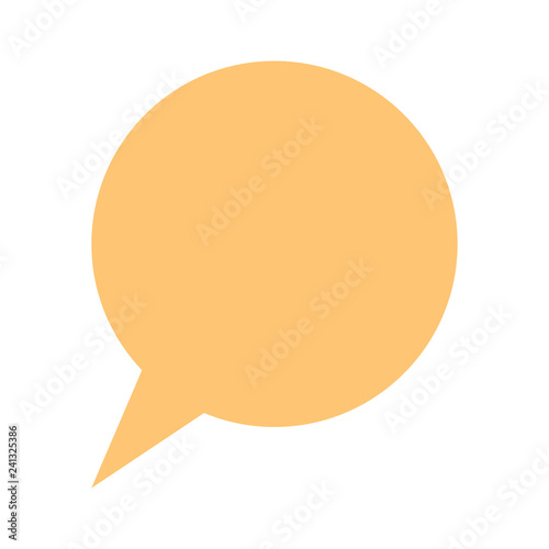 Circle blank speech bubble sign or empty map pin icon. Design graphic element is saved as a vector illustration