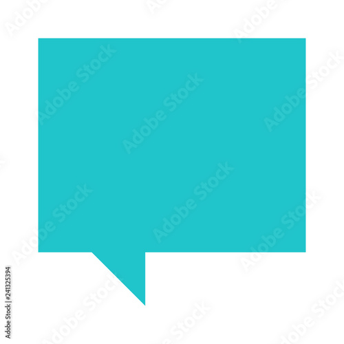 Rectangle blank speech bubble sign or empty map pin icon. Design graphic element is saved as a vector illustration