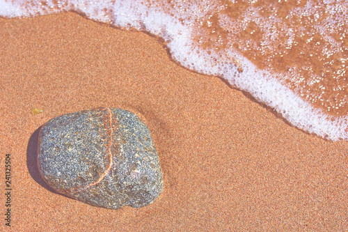 Rocks on the sand.