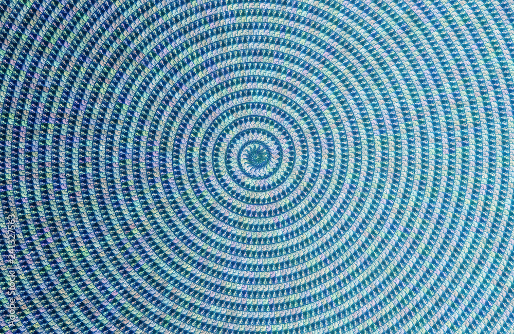 spiral for background in blue from fragments