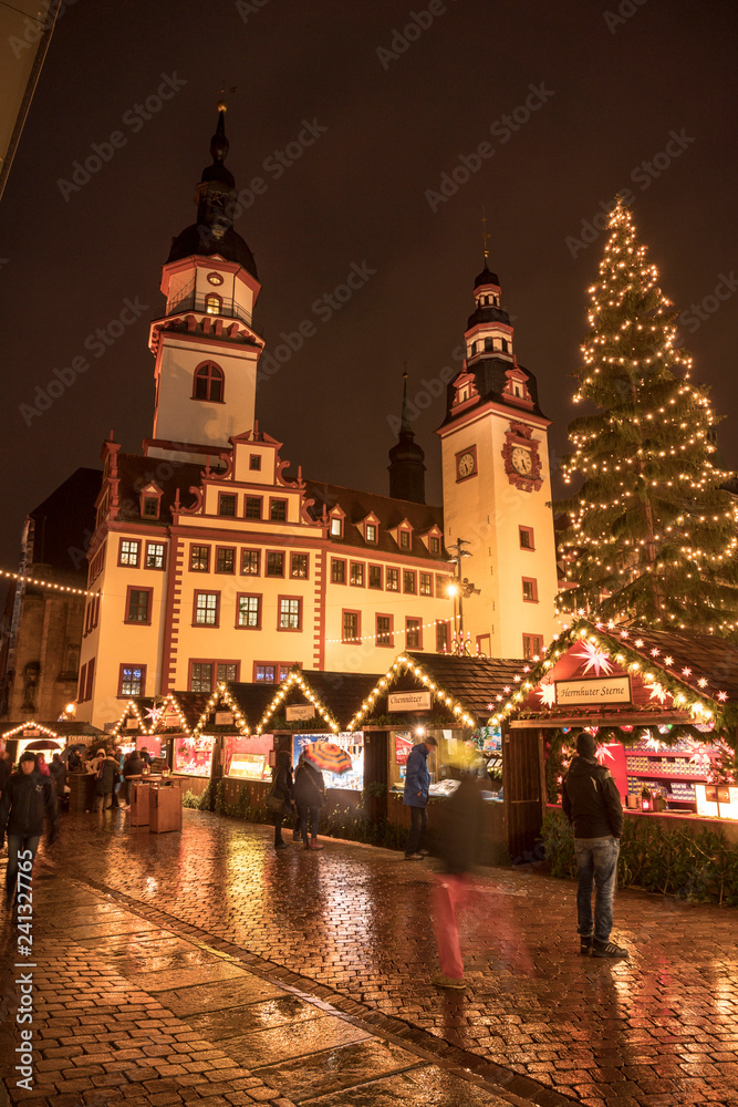 Naklejka premium Weichnachtsmarkt Chemnitz