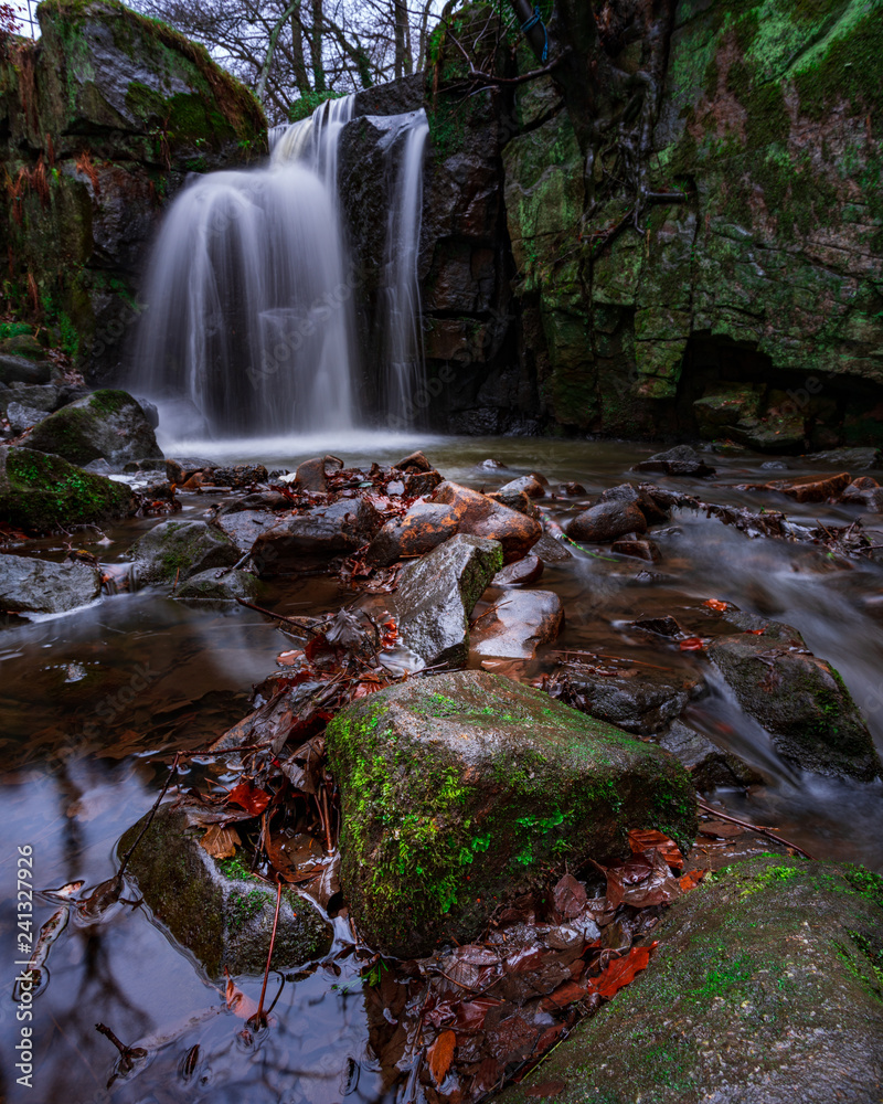 waterfall in the forest Matlock