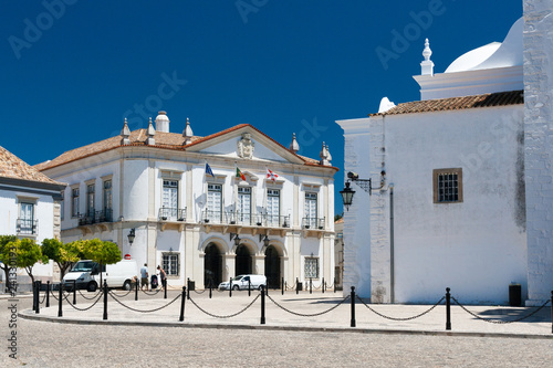Obraz na płótnie City Council and Cathedral of Faro, Portugal w salonie