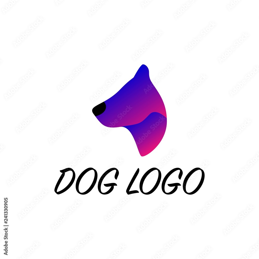 Fototapeta premium Dog animal illustration logo