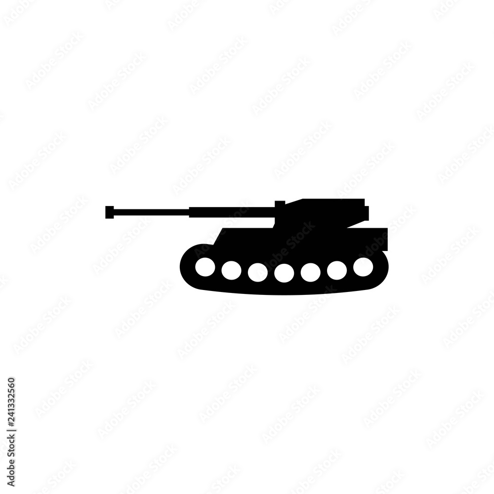 Army tank vector icon