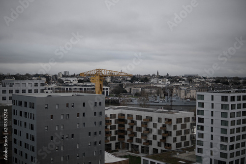 Nantes, grue jaune