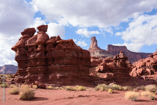 Red Rock Formations Near Canyonlands National Park  Utah.